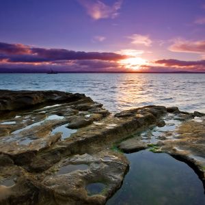 Stupenda Sunset sull'Oceano