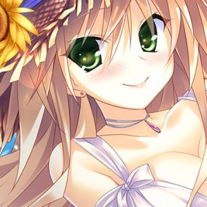 Ragazza Anime Carina con Girasole