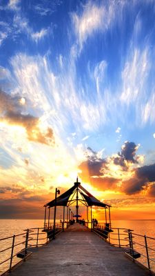 Stupenda Sunset sopra l'acqua - wallpaper preview
