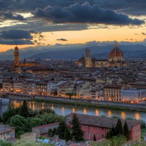 Panorama di Firenze al Tramonto