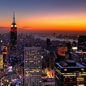 Tramonto sull'Empire State Building