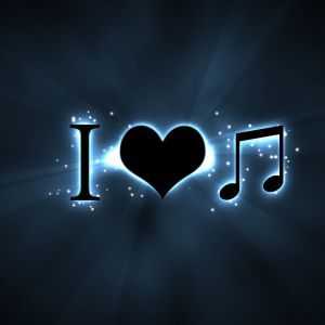 Amo la musica sfondo