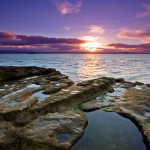 Stupenda Sunset sull'Oceano