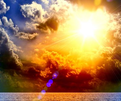 Stupenda Sunset sopra l'Oceano - wallpaper preview