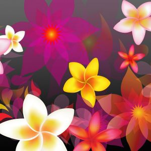 Design Astratto di Fiori Colorati