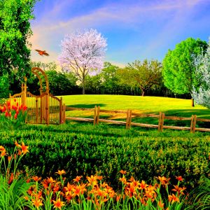 Paesaggio Primaverile Vivace