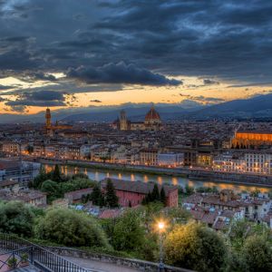 Panorama di Firenze al Tramonto