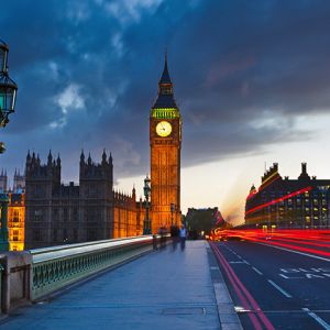 Big Ben al Crepuscolo