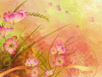 Arte Astratto Floreale Colorato - wallpaper preview
