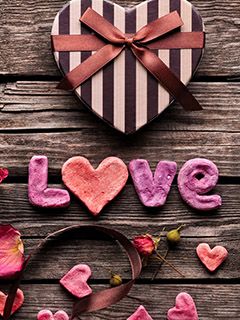 Scatola Regalo a Lettere d'Amore - wallpaper preview