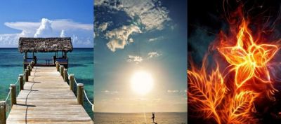 Paradiso Tropicale e Arte Astratta - wallpaper preview