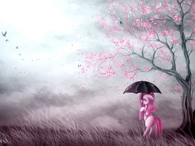 Pony Fantastico Sotto il Fiore di Ciliegio - wallpaper preview