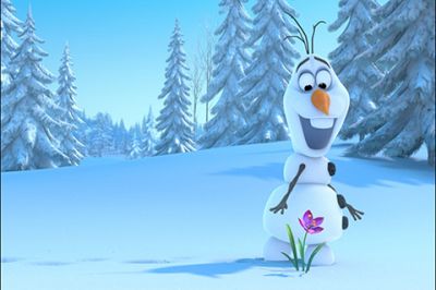 Olaf nel paese invernale - wallpaper preview