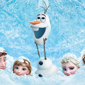 Personaggi di Frozen nella Neve