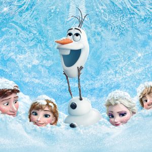 Personaggi di Frozen nella Neve