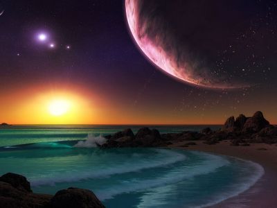 Stupenda Sunset Spaziale - wallpaper preview