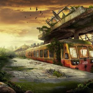 Treno Abbandonato nella Natura