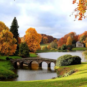 Paesaggio Autunnale con Ponte
