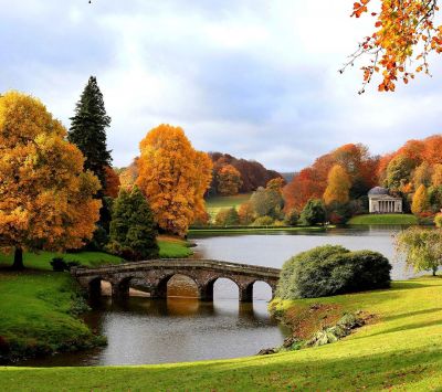 Paesaggio Autunnale con Ponte