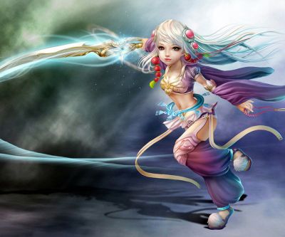 Personaggio Fantastico con Spada - wallpaper preview
