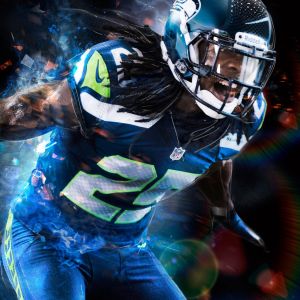 Giocatore NFL in Azione