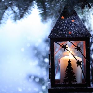 Lanterna di Natale con Candela