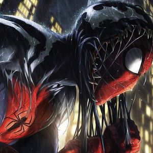 Arte di Spider-Man Venomizzato