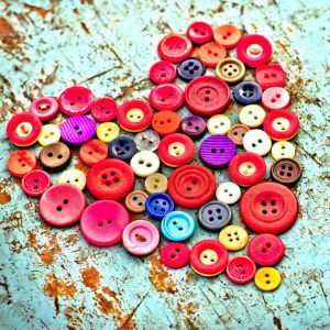 Cuore Colorato di Bottoni