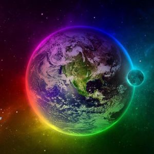Terra Colorata nello Spazio