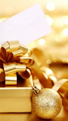 Regalo di Natale Dorato - wallpaper preview