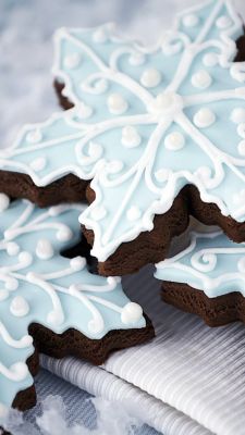 Biscotti Decorativi a Fiocco di Neve - wallpaper preview