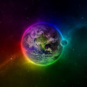 Terra e Luna Colorate