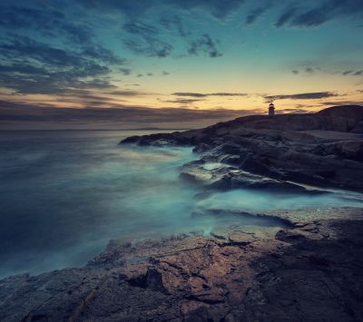 Faro Sereno al Tramonto - wallpaper preview