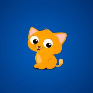 Gatto Cartone Animato Carino