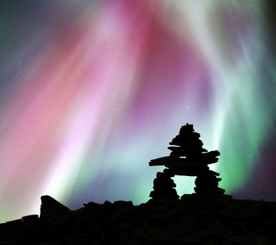 Aurora Boreale nel Cielo Notturno - wallpaper preview