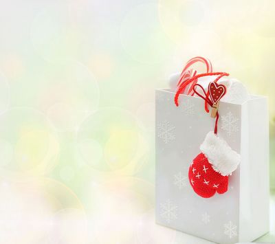 Borsa Regalo di Natale con Guanti