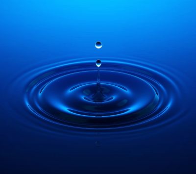 Ripple d'acqua blu - wallpaper preview