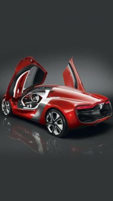 Design Futuristico di Auto Rossa