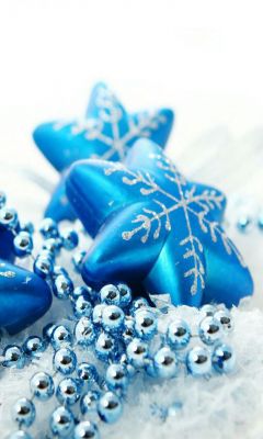Decorazioni Natalizie Blu - wallpaper preview