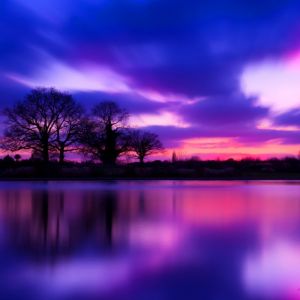 Riflesso di un Tramonto Vivace