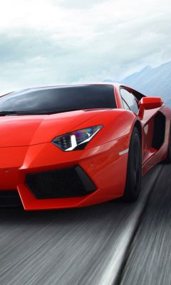 Lamborghini Aventador Rosso - wallpaper preview