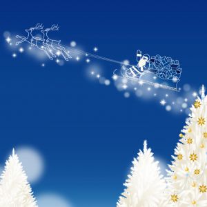Slitta di Natale nel Cielo