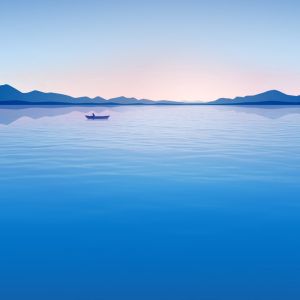 Paesaggio Blu Sereno