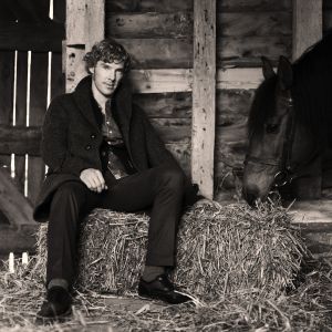 Uomo Elegante con Cavallo