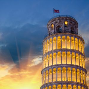 Torre Pendente di Pisa al Tramonto