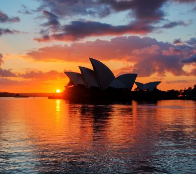 Tramonto sulla Sydney Opera House - wallpaper preview