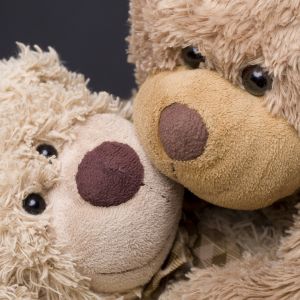 Orsetti di peluche che si abbracciano
