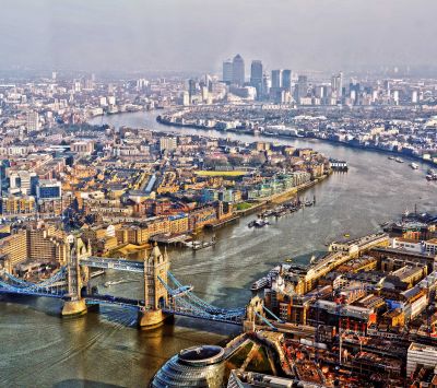 Skyline di Londra e Tower Bridge