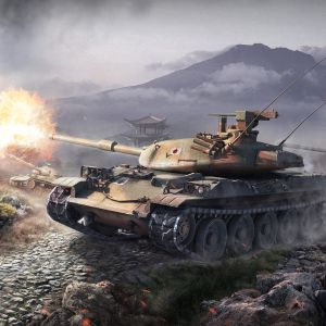 Scena di Battaglia con Carro Armato