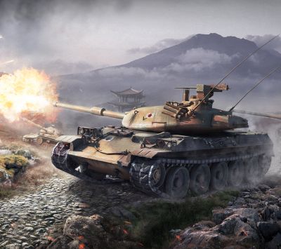 Scena di Battaglia con Carro Armato - wallpaper preview